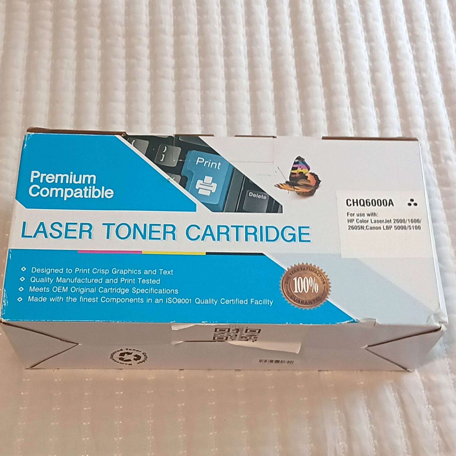 Premium Compatible CHQ6000A Black Compatible Laser Toner for HP/Canon 2600 5000