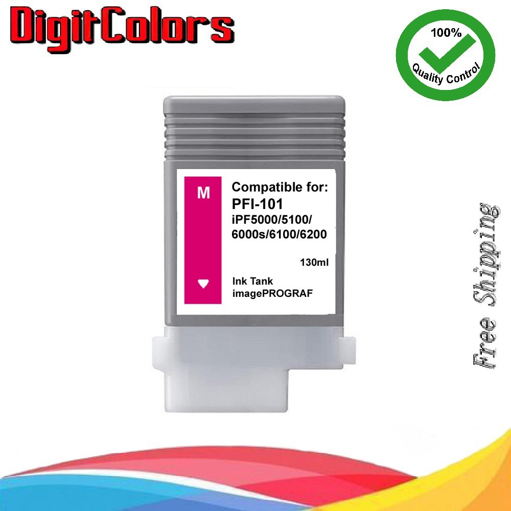 PFI-101 Magenta Ink Cartridge Fit Canon IPF 5000  6000s 5100 6100 6200 PFI101M