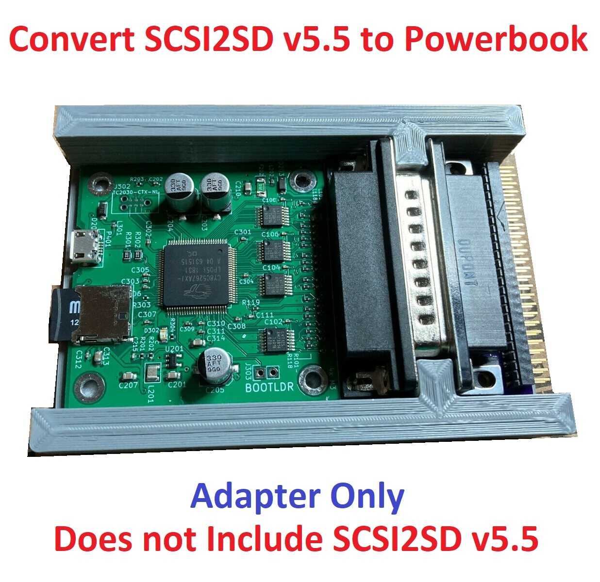 Macintosh Powerbook adapter for SCSI2SD v5.5  or ZuluSCSI Mini