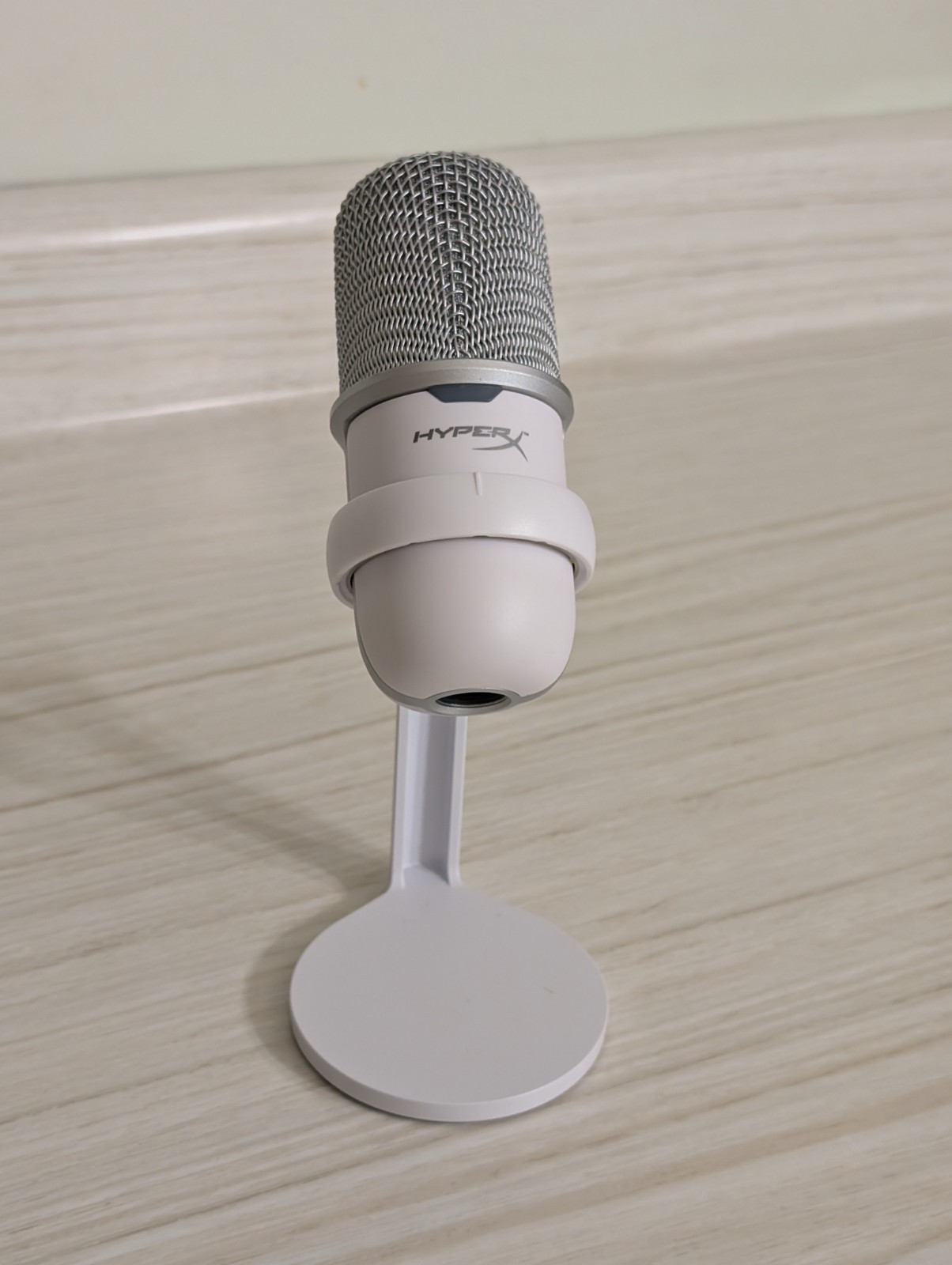 HYPERX Solocast 1 USB Microphone, White, Gaming