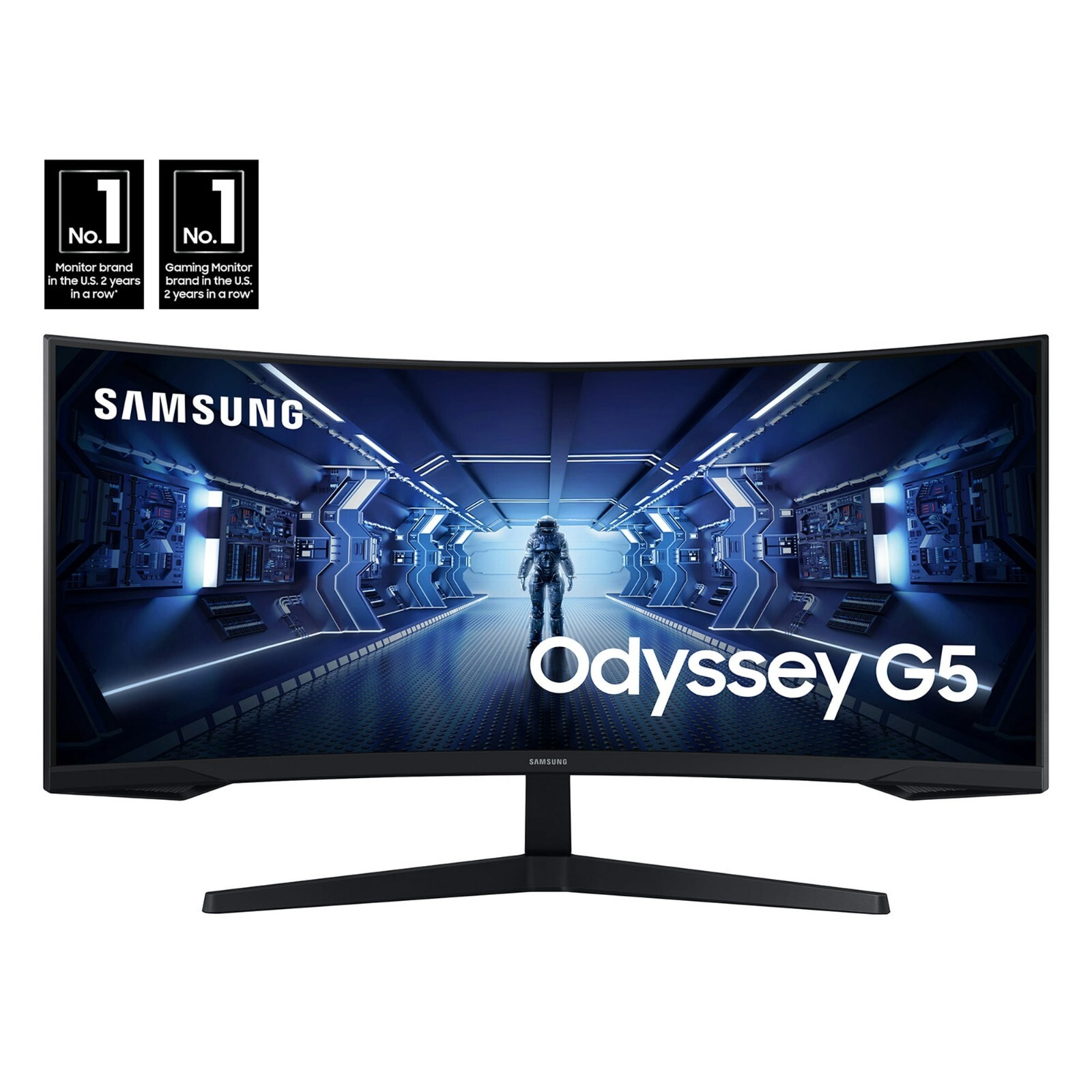 Samsung 34" Odyssey G55T WQHD 165Hz 1ms(MPRT) HDR Curved Gaming (LC34G55TWDNXZA)