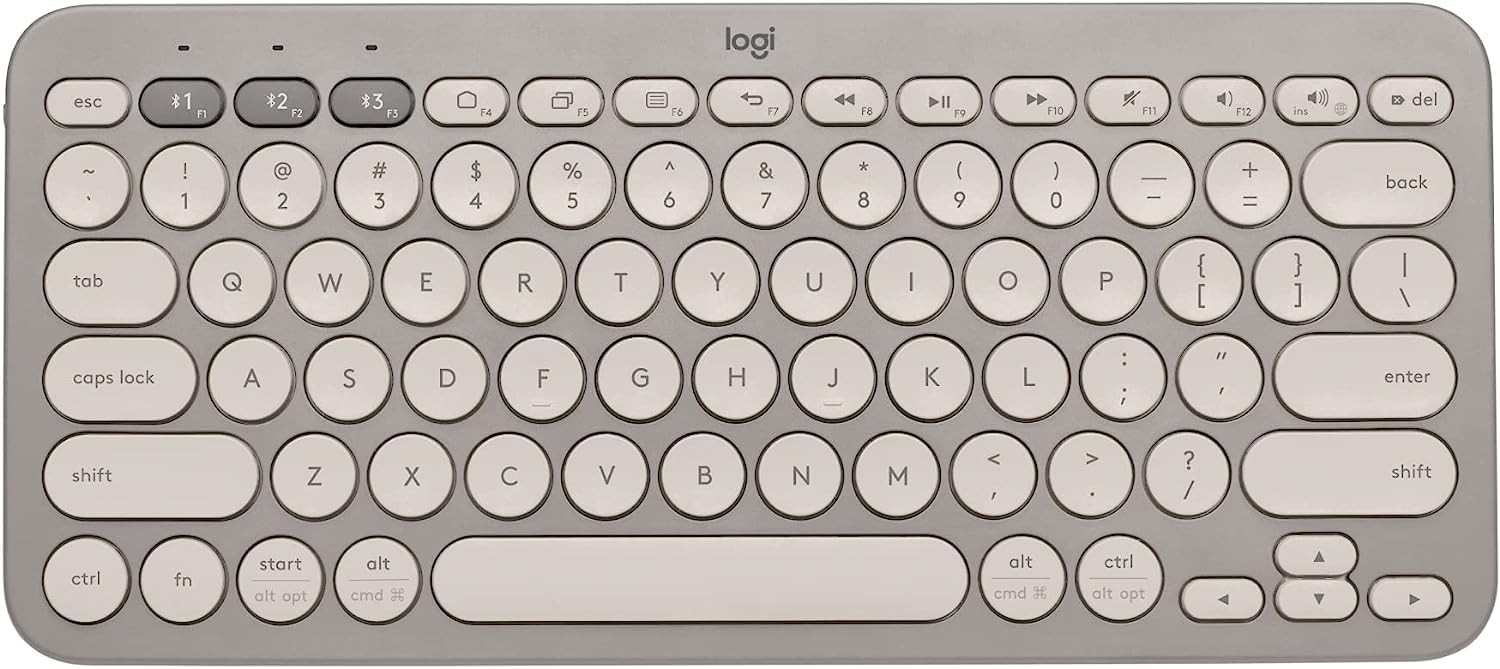 Logitech K380 Multi-Device Bluetooth Wireless Keyboard - Sand LATAN SPEC