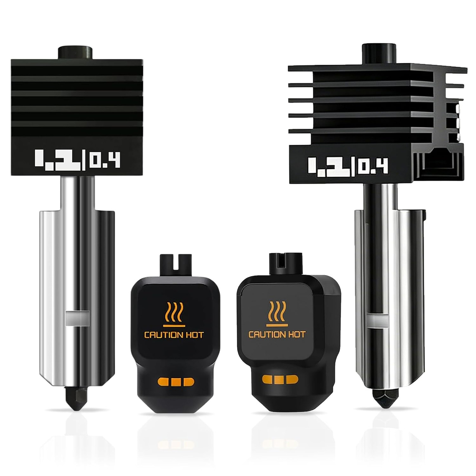 P2S Nozzle for Bambu Lab, 2PCS 0.4MM Hotend for H2D/H2S/P2S/H2C/X2D/A1/A2L/A1