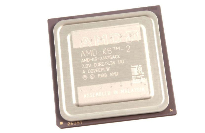 AMD-K6-2-475ACK - 475MHZ K6-2/ 475ACK 321-PIN Cpga (Processor/ CPU) 