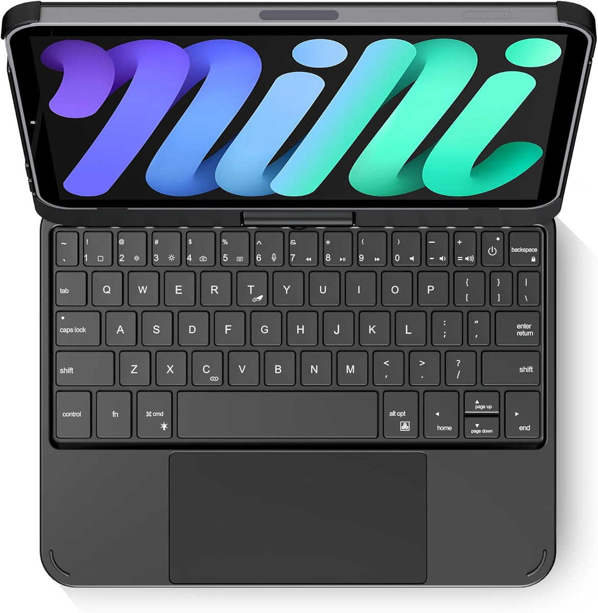 Swivel Keyboard Case for Apple Ipad Mini 6Th 7Th Gen A17 Pro, Compact Bluetooth