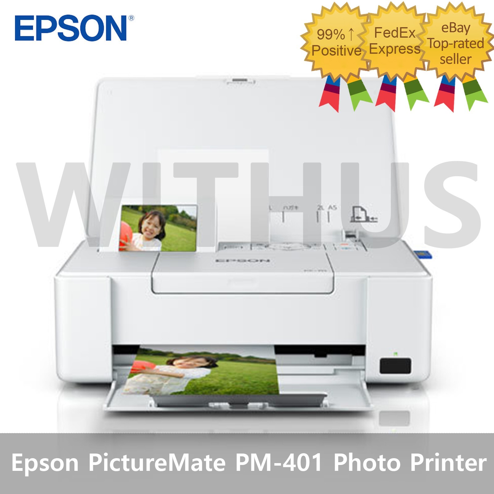 EPSON PictureMate PM-401 (Next of PM-400) Ultra Compact Photo Printer -Tracking=