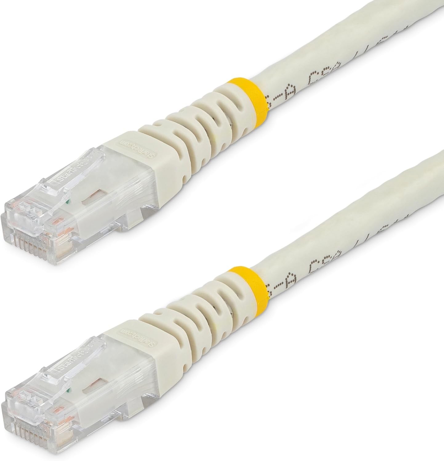 StarTech.com 100ft CAT6 Ethernet Cable - White CAT 6 100 ft / 30 m, 