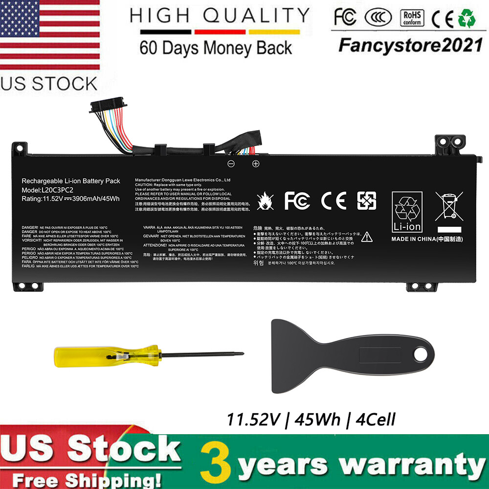 L20C3PC2 L20M3PC2 L20D3PC2 Battery for Lenovo Ideapad Gaming 3-15IHU6 3-15ACH6