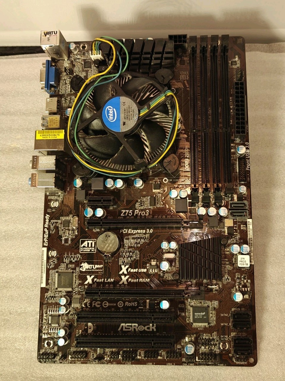 ASRock Z75 Pro3 Intel Socket LGA 1155 DDR3 ATX Motherboard with I/O Shield READ
