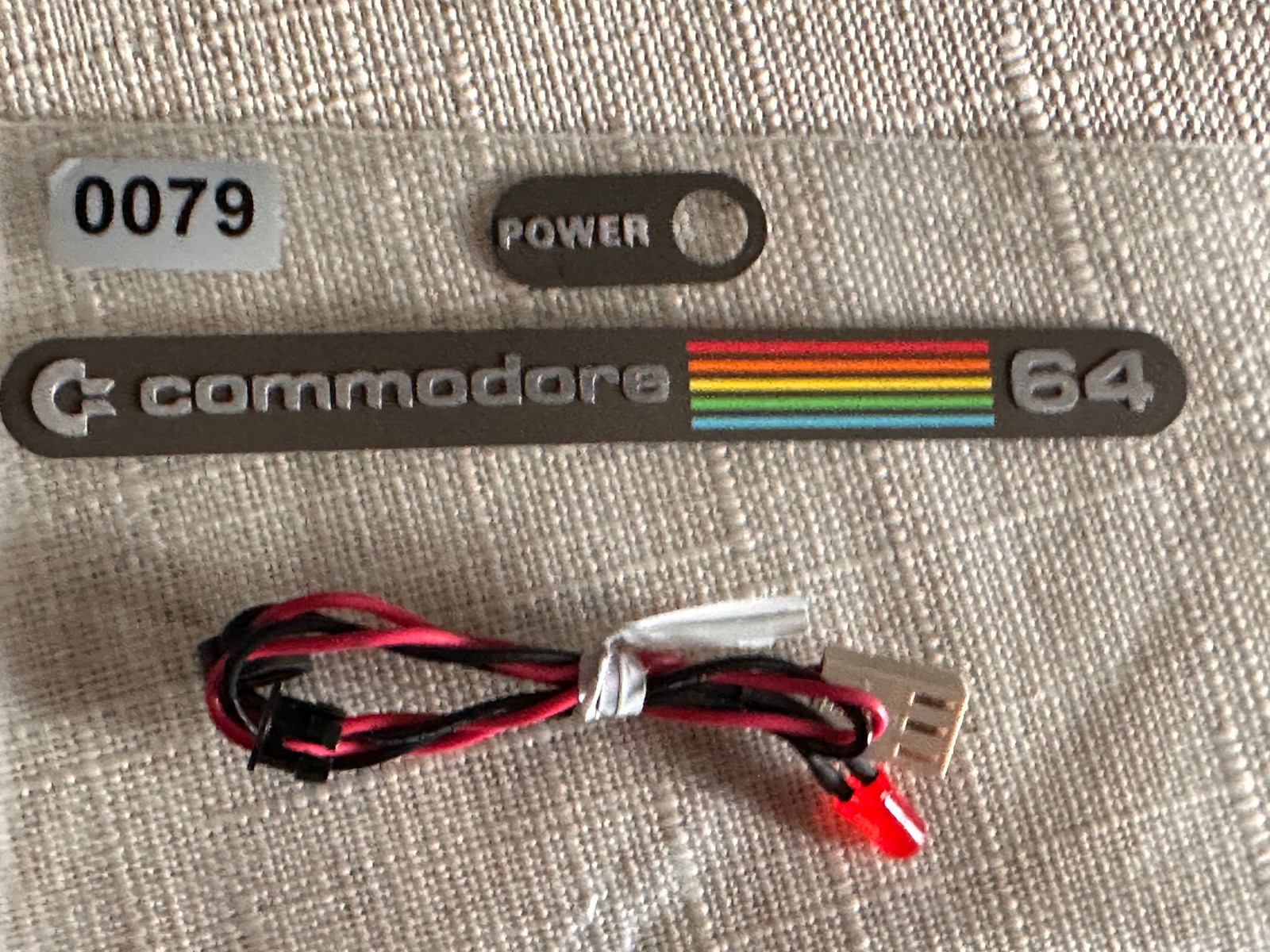 Commodore C 64 Color Label Decal, Sticker, Badge, Logo, #15 26