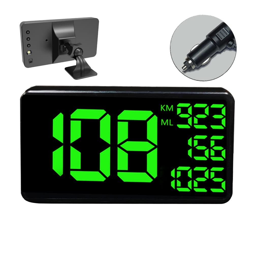 Truck GPS Speedometer 6.2" Digital Display Odometer Trip Meter Overspeed Alarm
