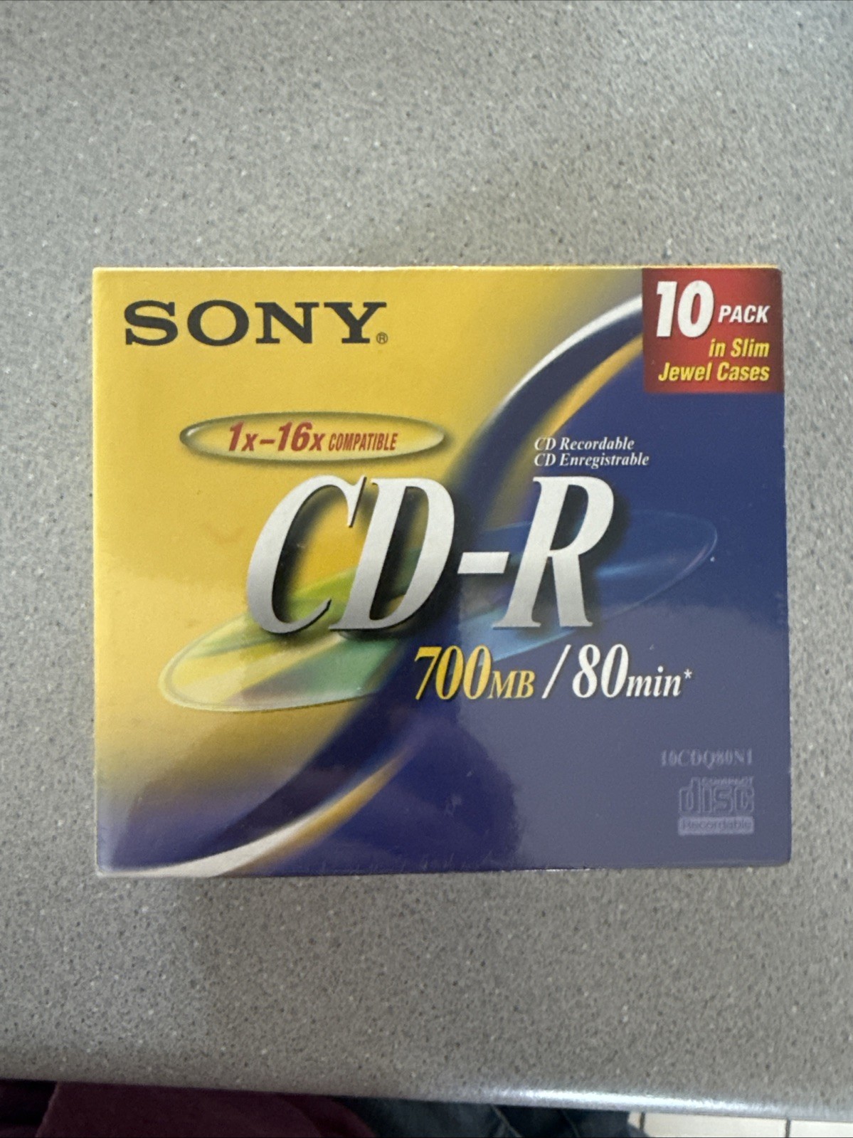 Sony High Speed CD-R 10 Pack 700 MB 80-min 1x-48x Speed - NEW SEALED