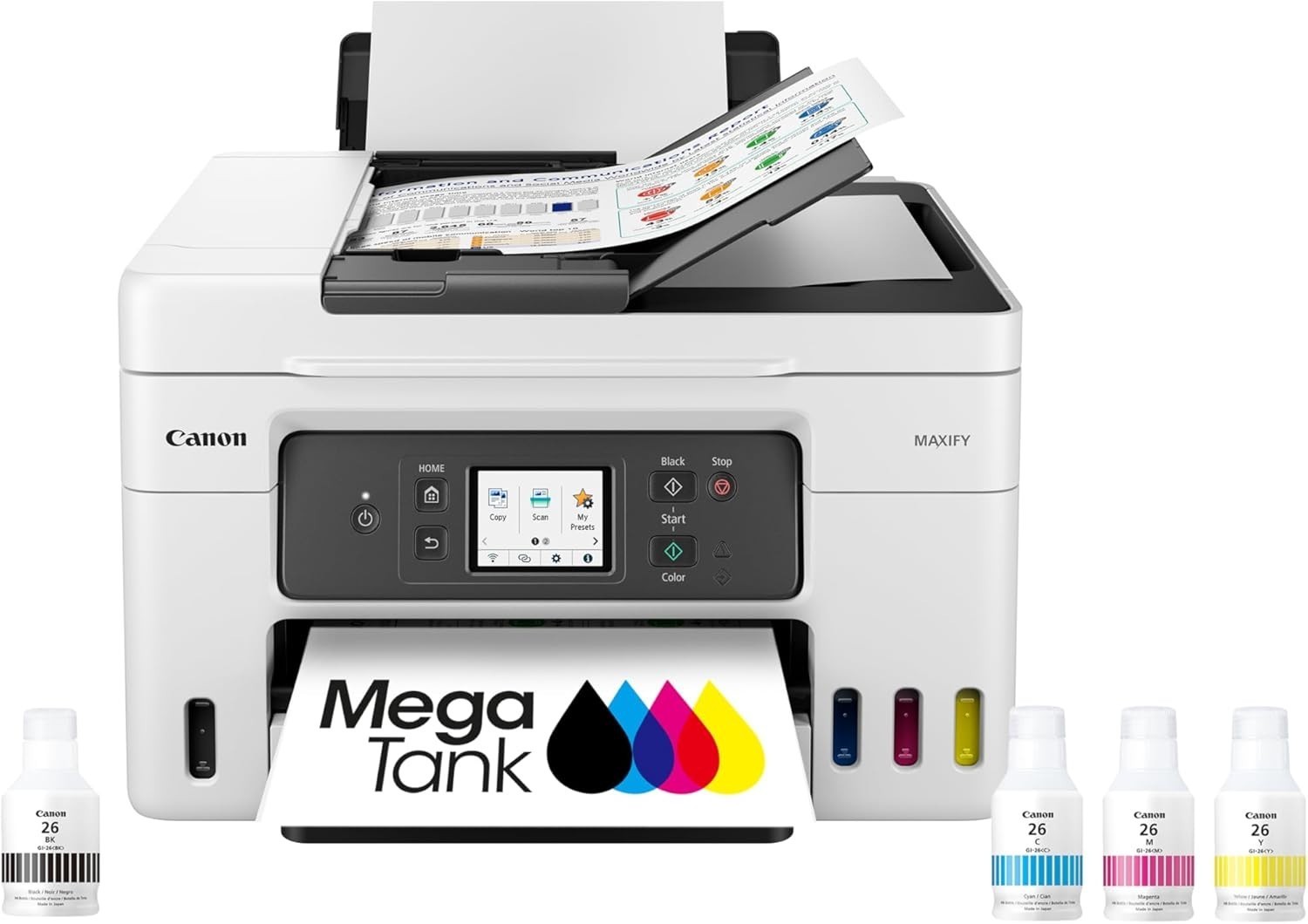 Canon Megatank GX4020 All-In-One Wireless Supertank Printer with Copy, Scan, Fax
