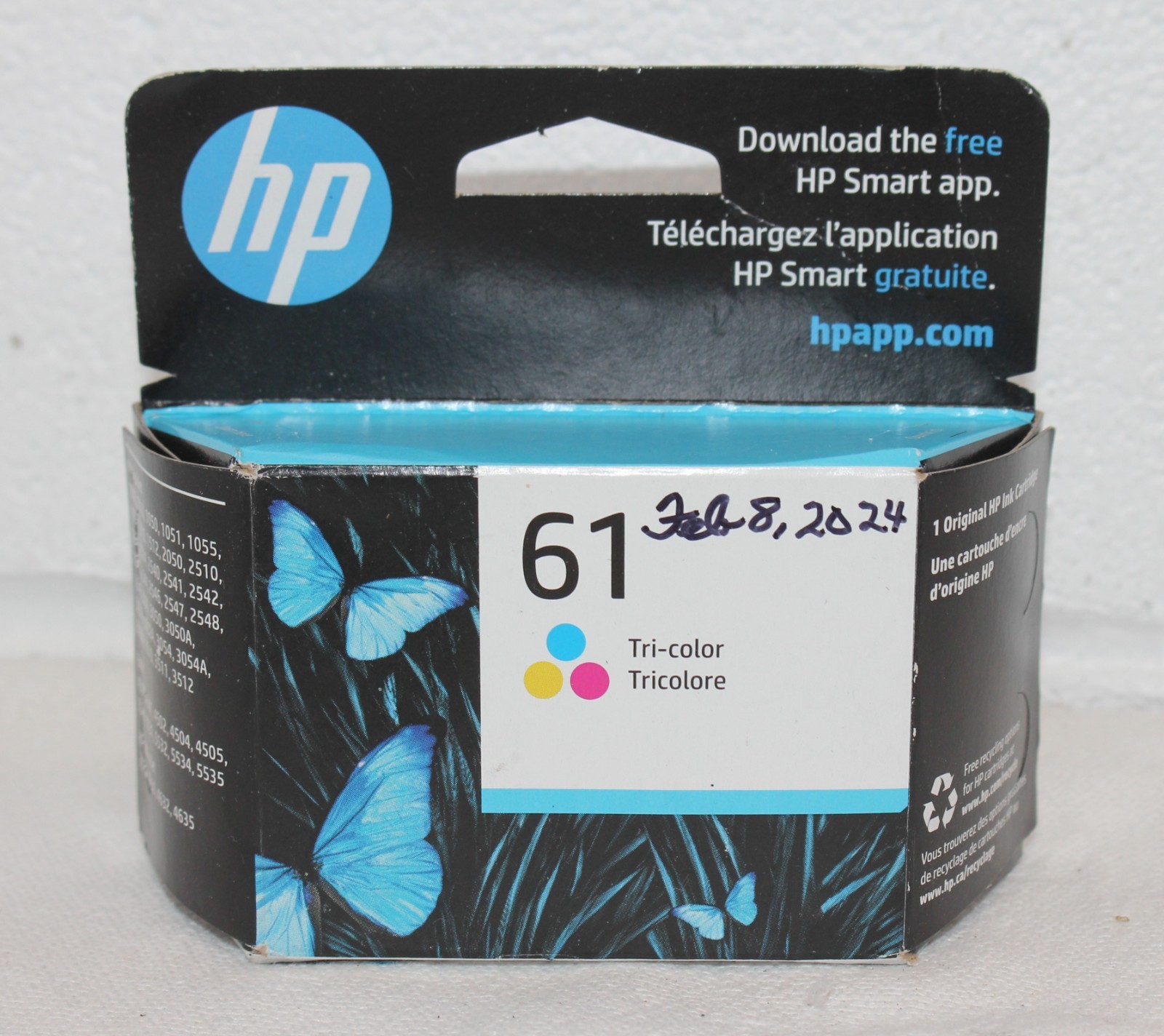 NEW NIP Genuine HP 63 Single Tri-Color Ink Cartridge Best by 3/2025, SEALED