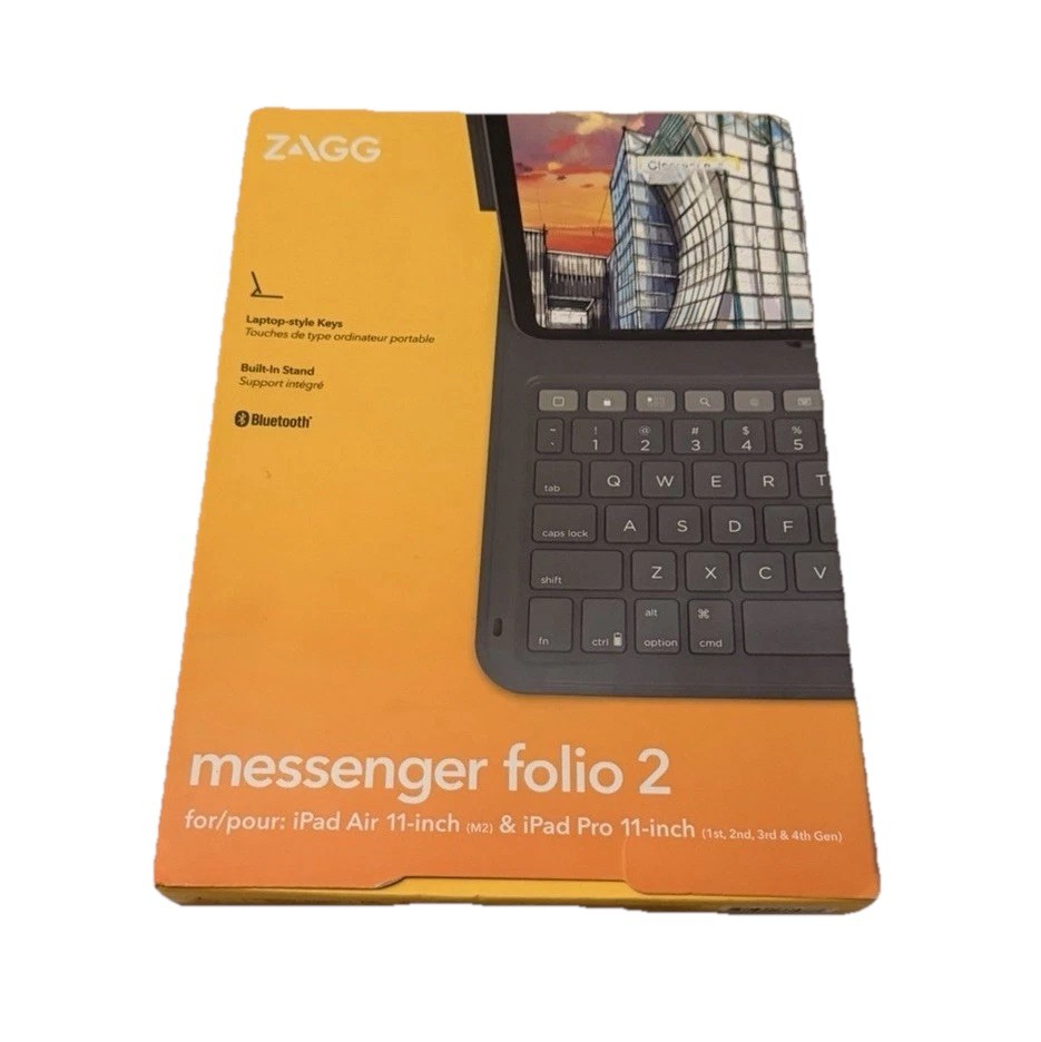 ZAGG Messenger Folio 2 Bluetooth Keyboard Case iPad Pro 11/iPad Air 11