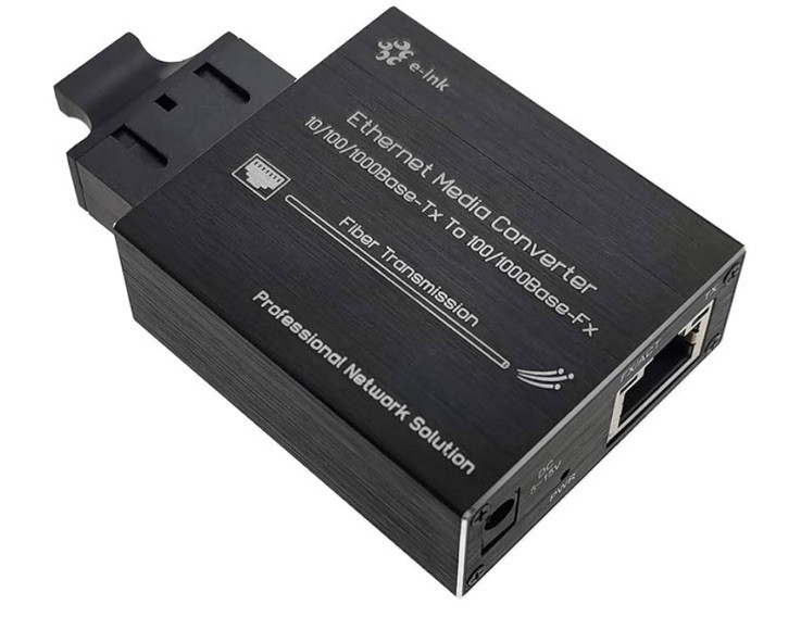 Mini Gigabit Fiber Media Converter RJ4510/100/1000Base-Tx to 100/1000Base-Fx ...