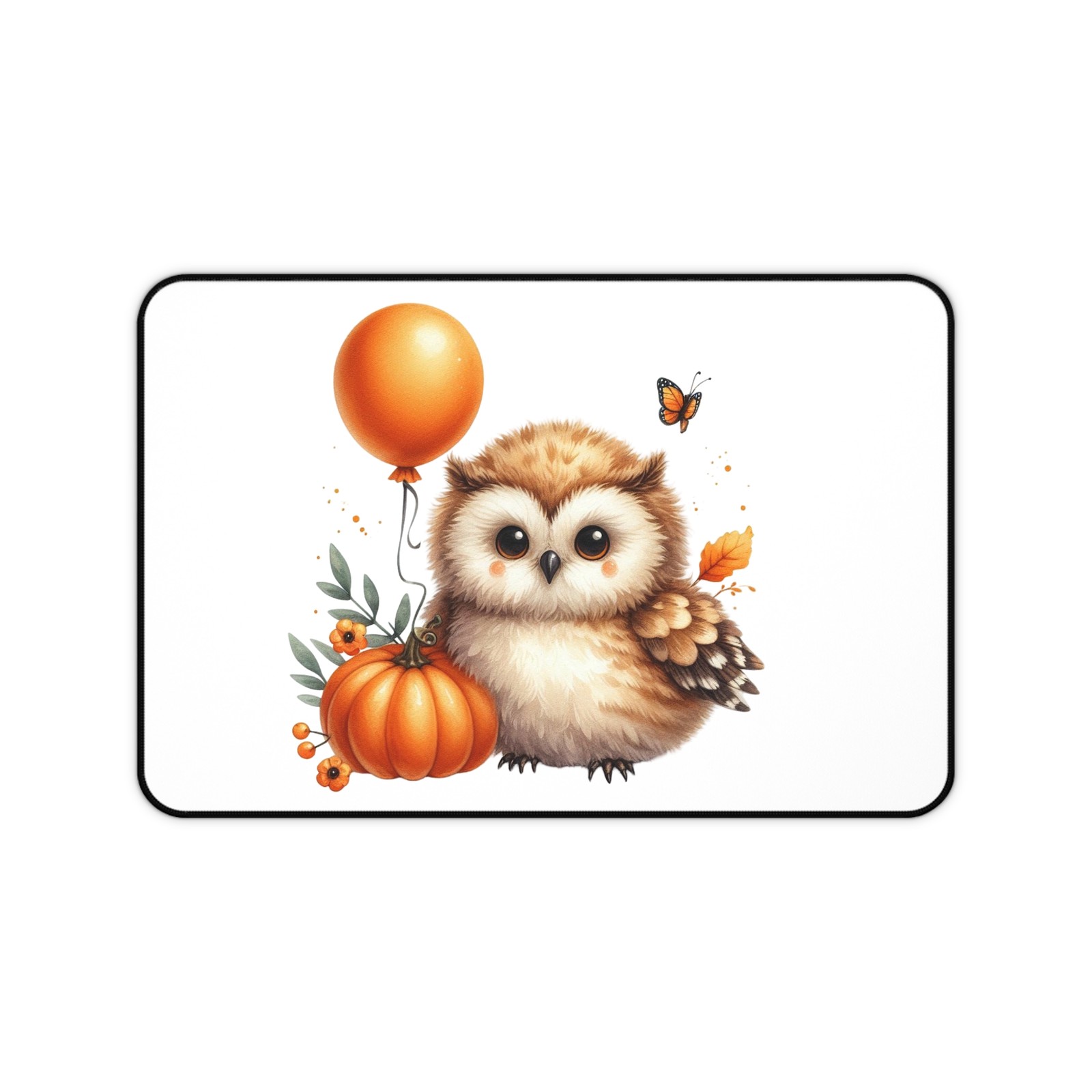 Gothic Owl Desk Mat AOP Halloween Owl Witchy Office Mouse Pad