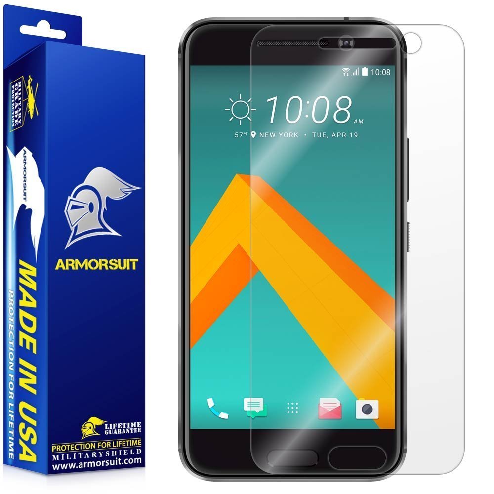 [2-Pack] ArmorSuit MilitaryShield HTC 10 Screen Protector Anti-bubble HD Film