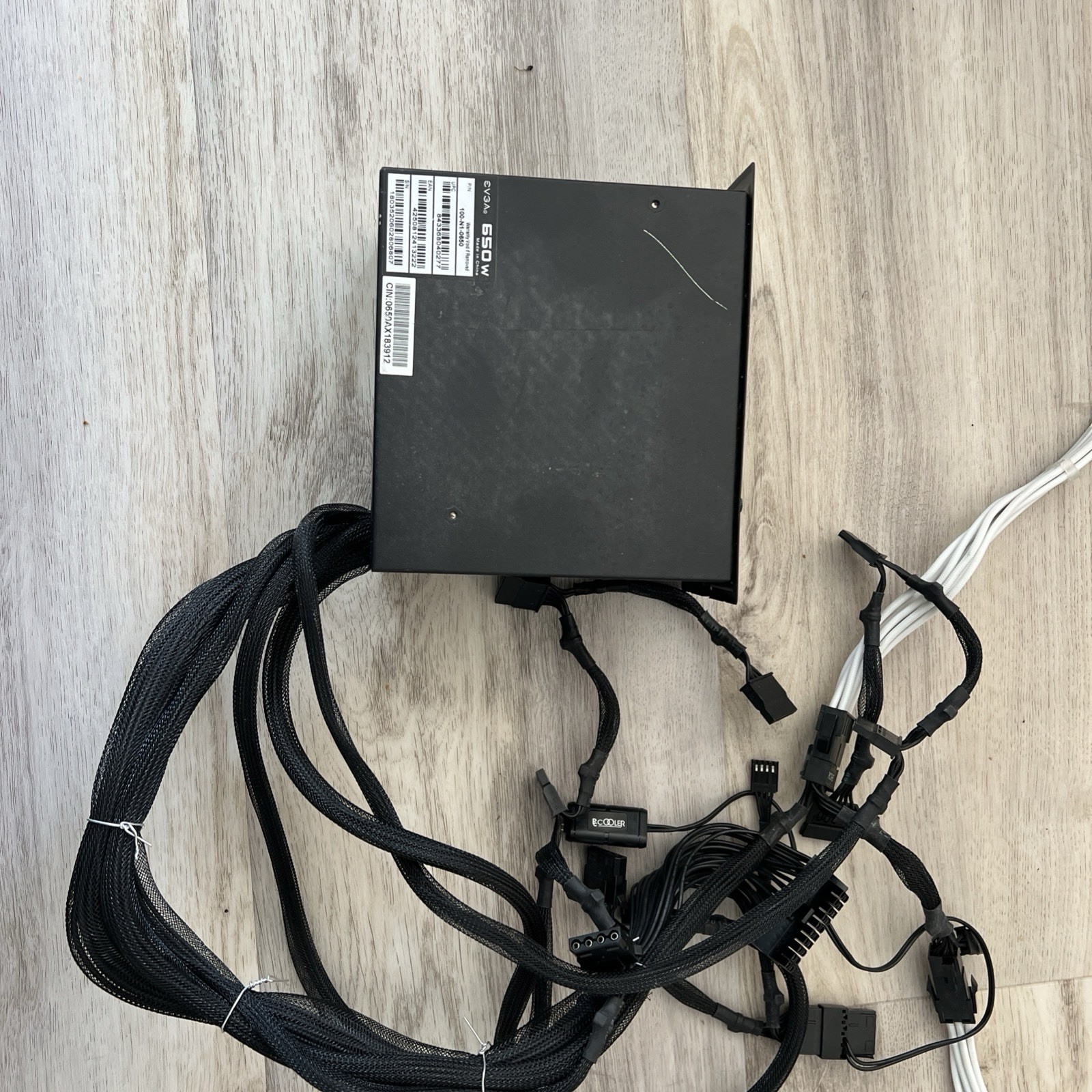 EVGA Super NOVA NEX650G 650W 80+ Gold 750 850 1000 modular power supply w cables