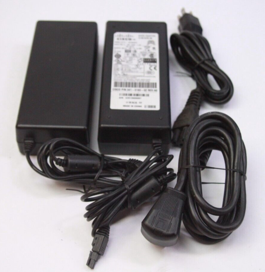 Lot of 2 Genuine Cisco AD10048P3 AC / DC Adapter Power Supply 341-0183-02