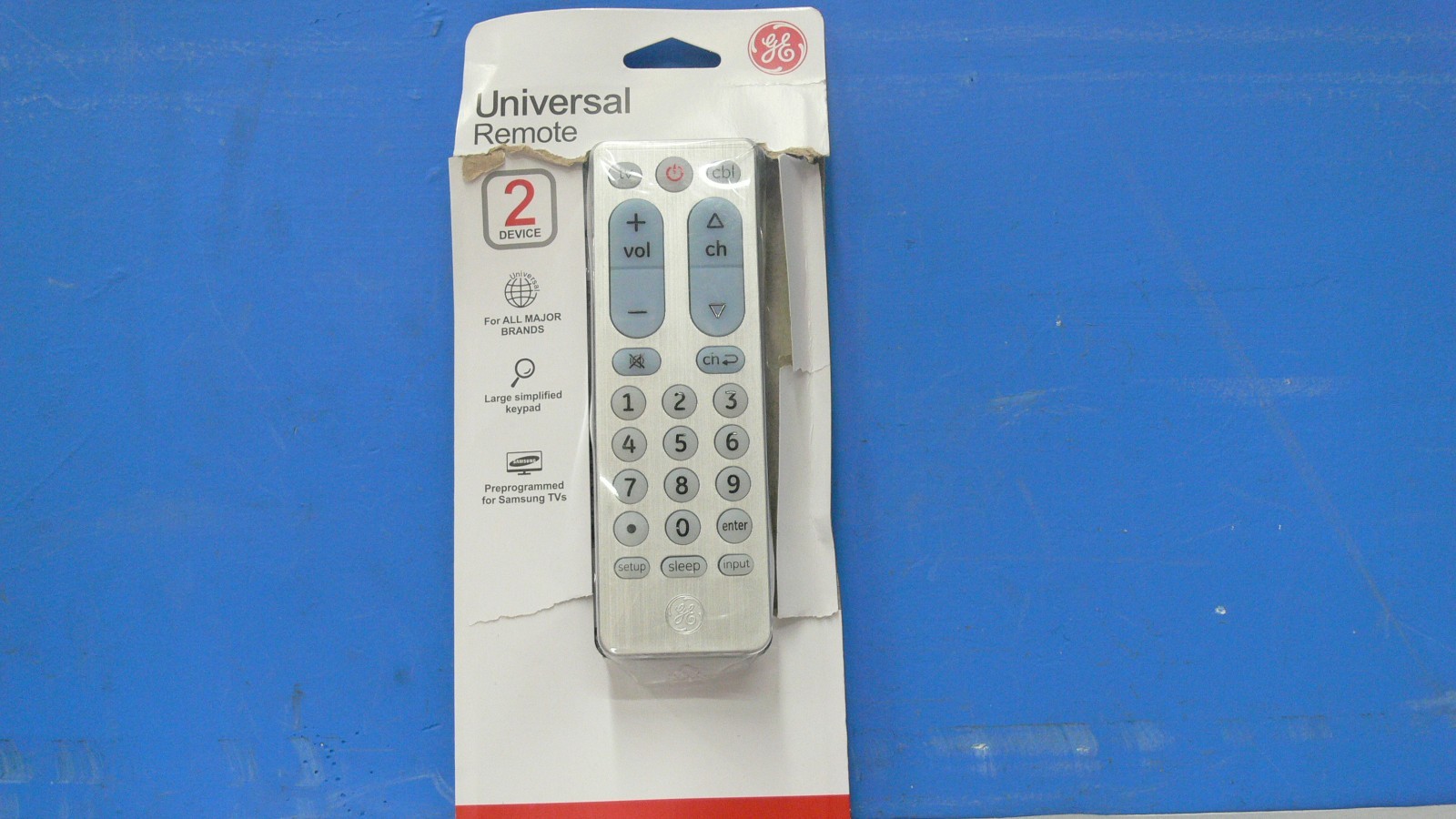 GE Ultra Pro Universal 2 Device Remote Control Brushed Nickel