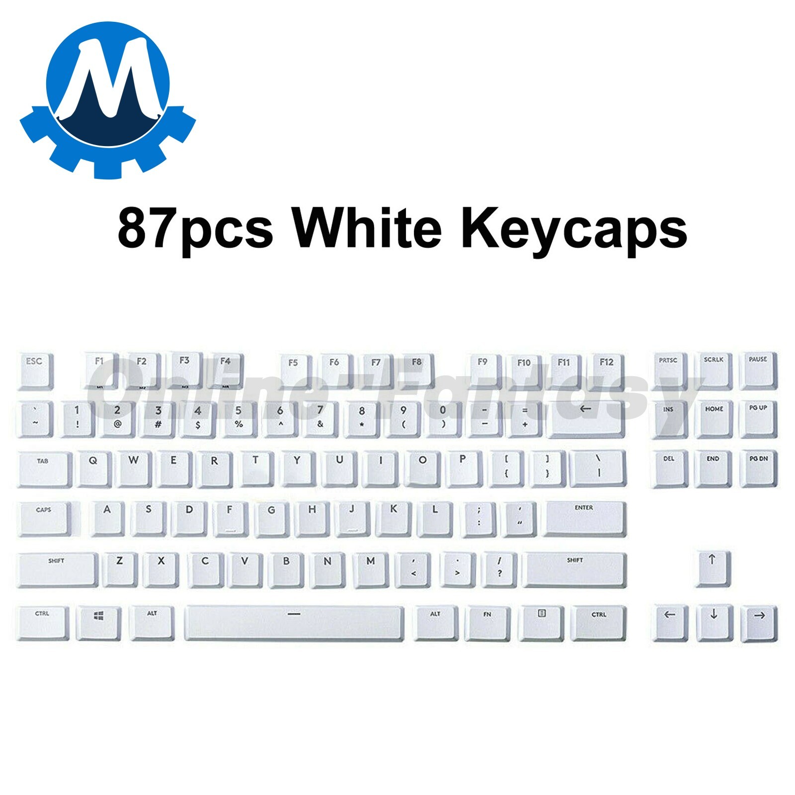 109pcs/87pcs Set Key Caps for Logitech G915 G913 G815 G813 TKL RGB Keyboard