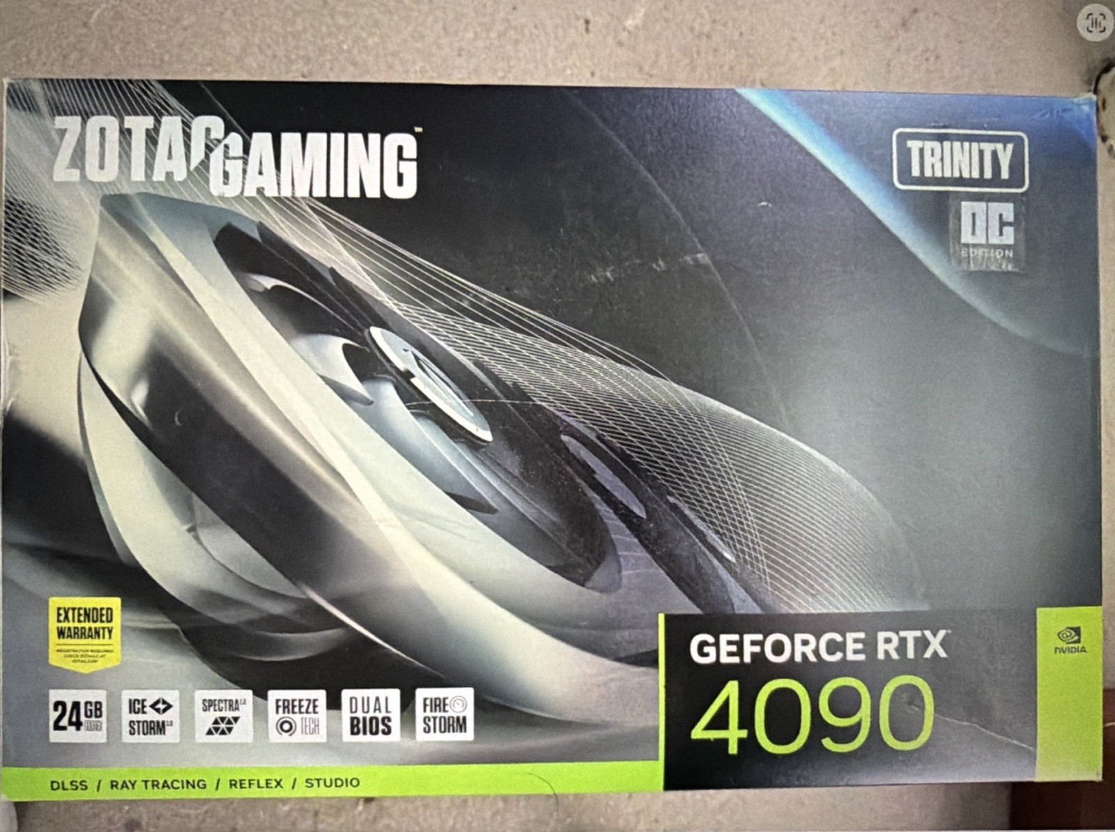 ZOTAC Gaming GeForce RTX 4090 Trinity Heatsink &other parts(No core,no Vram)READ