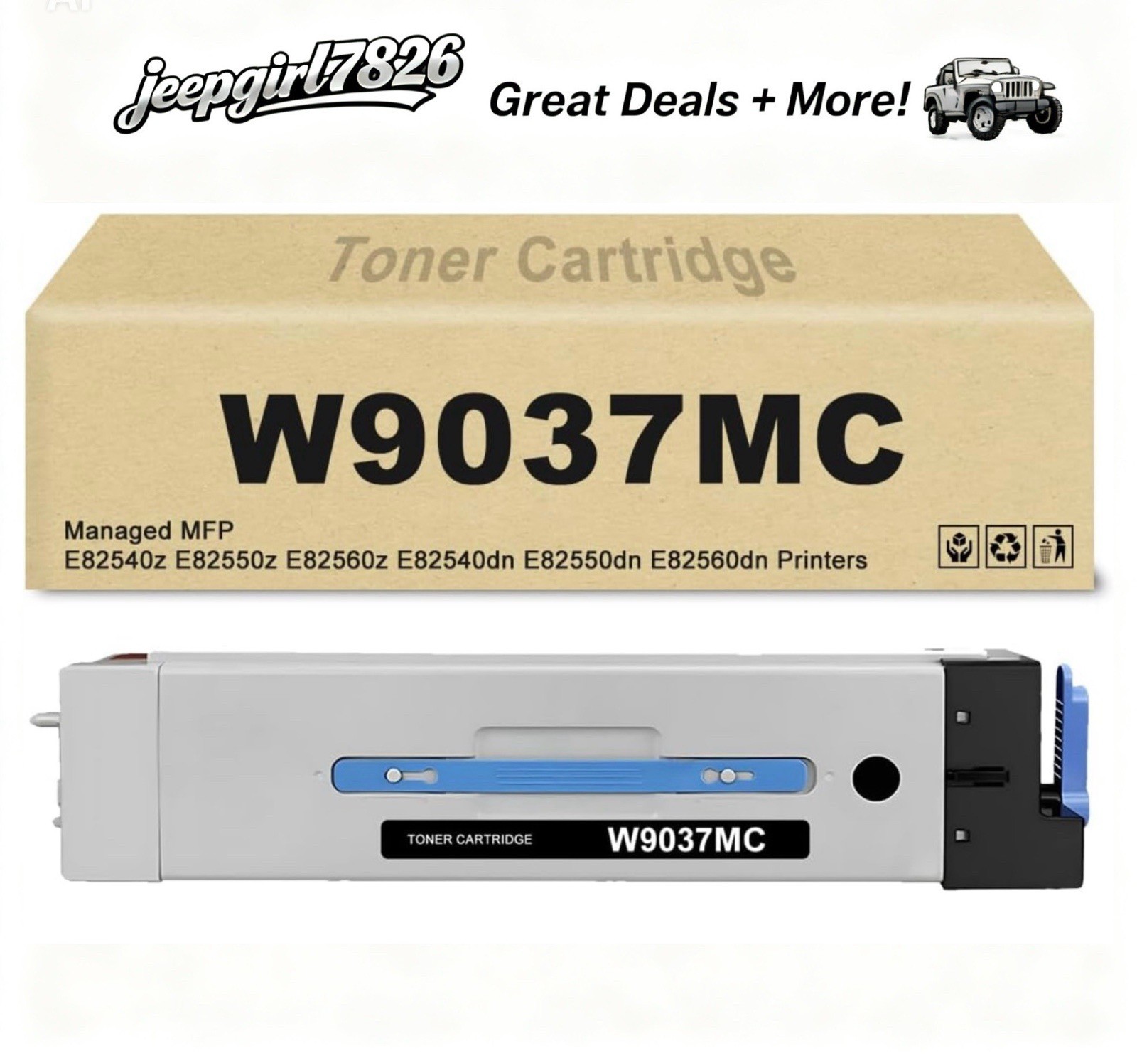 W9037MC W9014MC Black Toner Compatible Cartridge for Managed Flow MFP E825