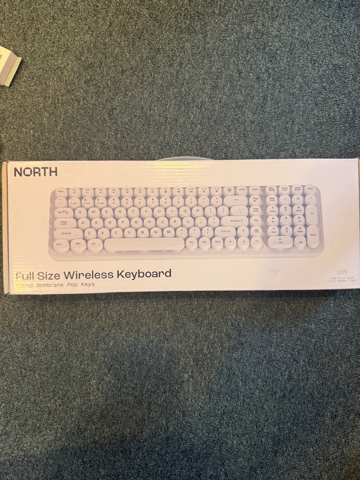 NORTH Full Size Wireless Keyboard