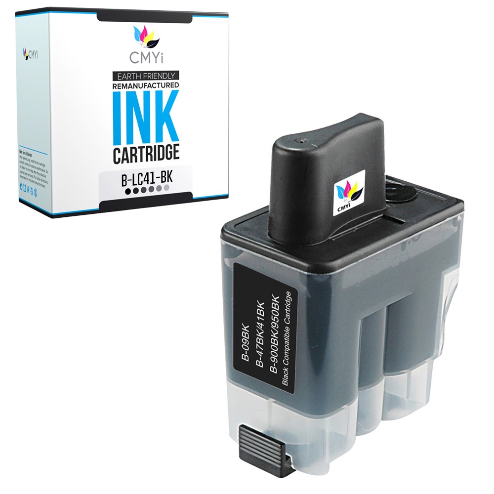 Compatible CMYi LC41 Black Ink Cartridge fits Brother DCP-110c, 120c, MFC-210C