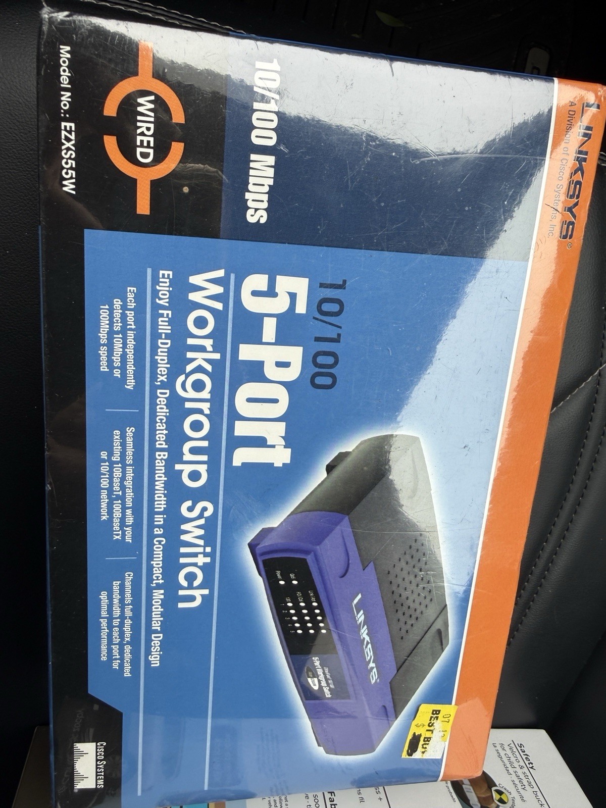 Linksys EZXS55W V.3 5-Port  10/100 Workgroup Switch NEW