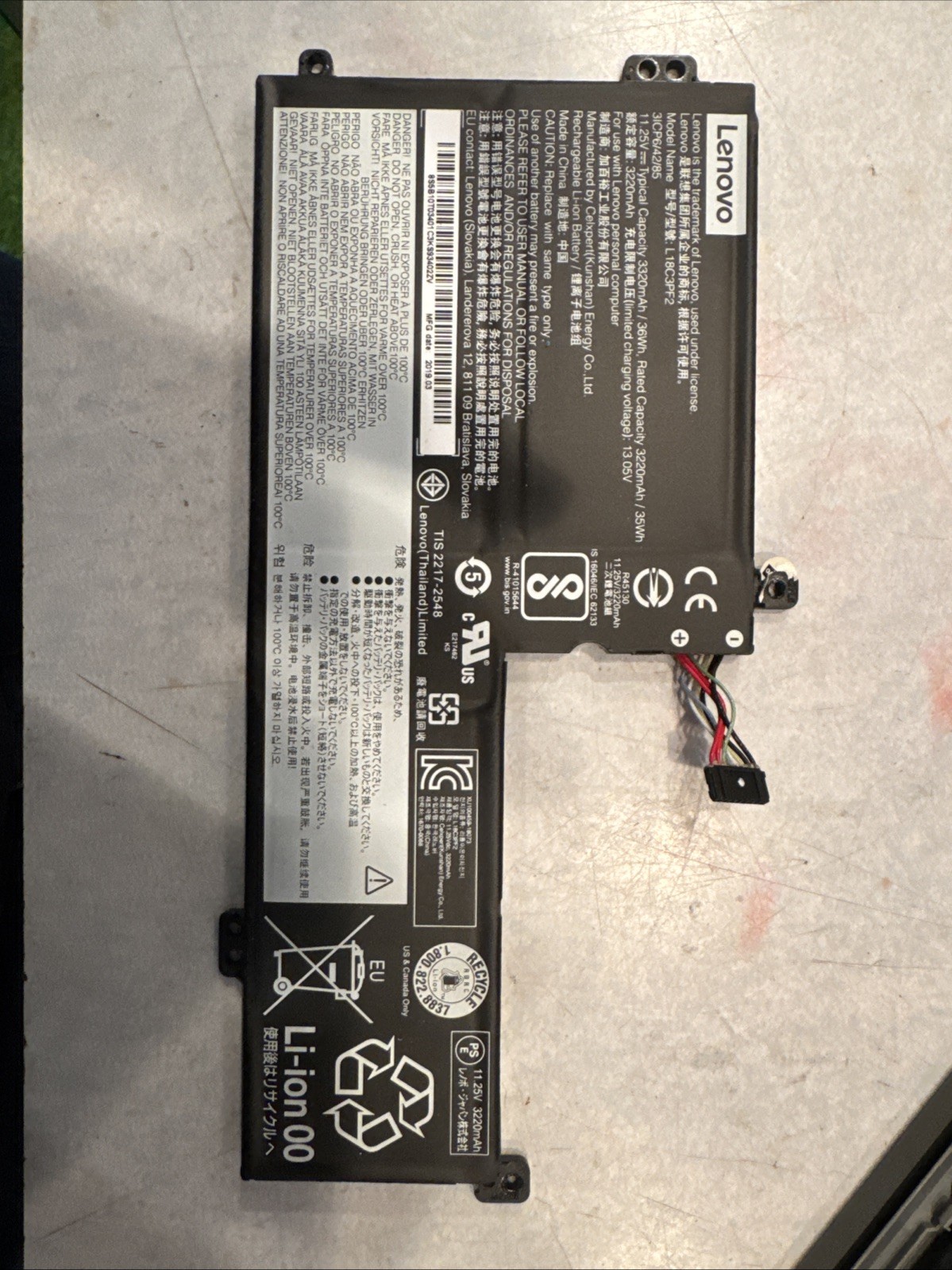 L18C3PF2 Genuine Battery Lenovo Ideapad L340-15API L340-17IWL V155-Series