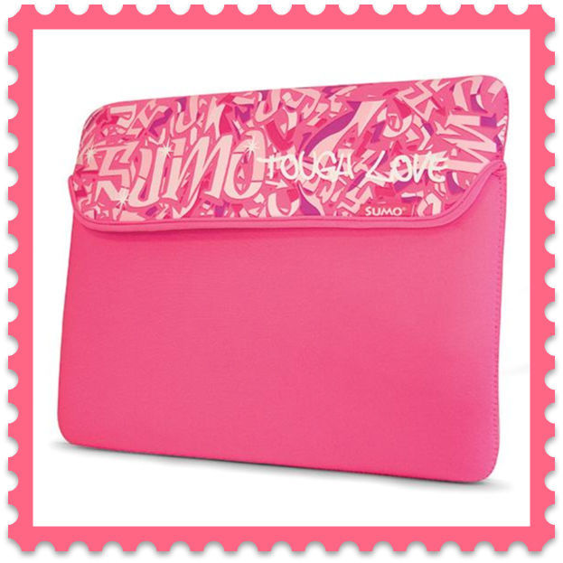 Pink Graffiti 8.9" Tablet, iPad, Ultrabook, Netbook Neoprene Laptop Sleeve