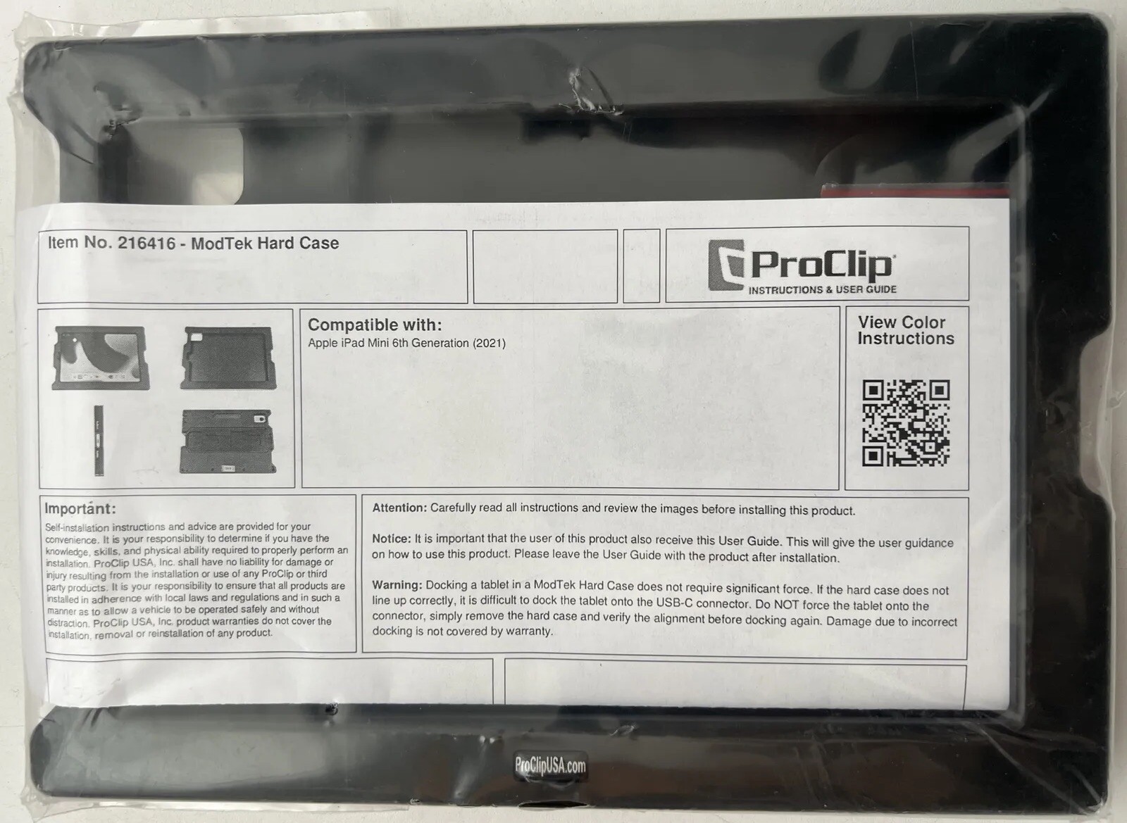 Pro clip ModTek System for iPad mini 6th Generation Hard Case