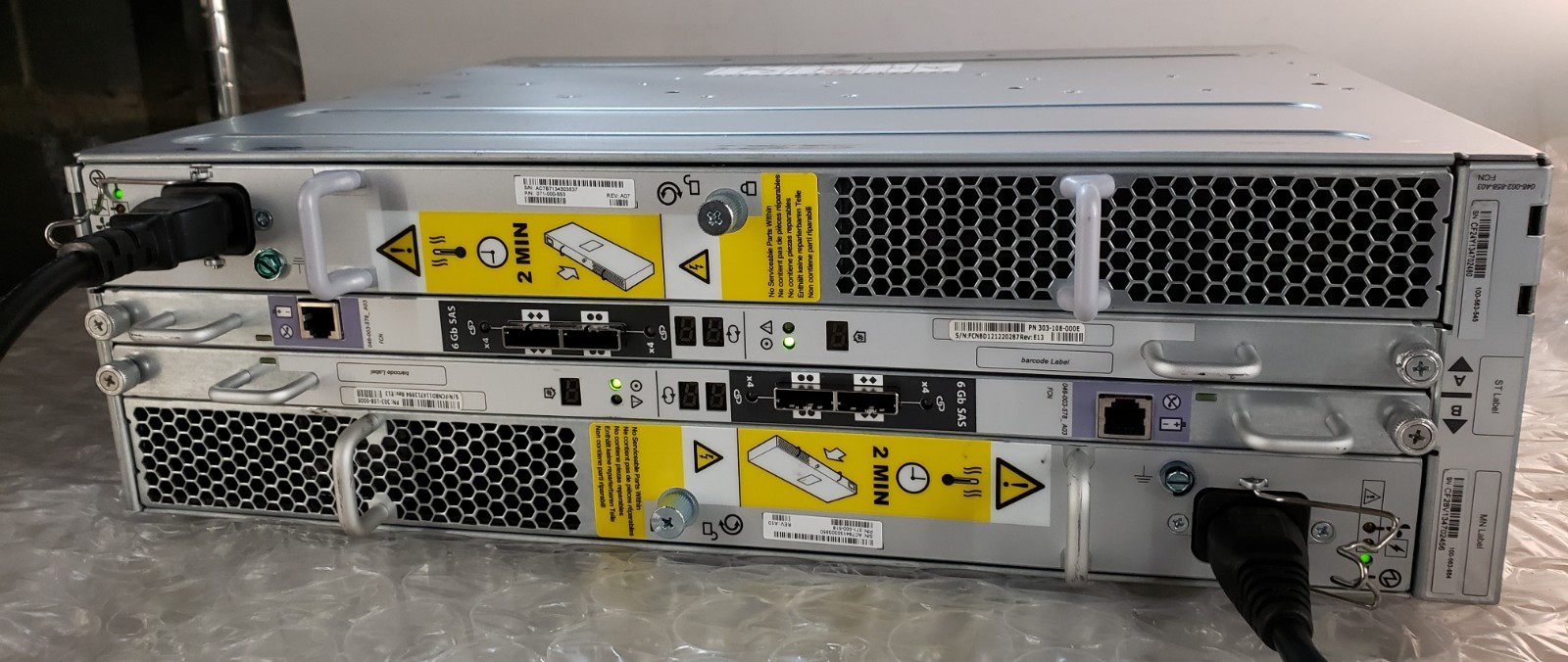EMC KTN-STL3 15-Bay Expansion Disk Array NO HDD w/ 2x 400w PSU+2x Control Cards