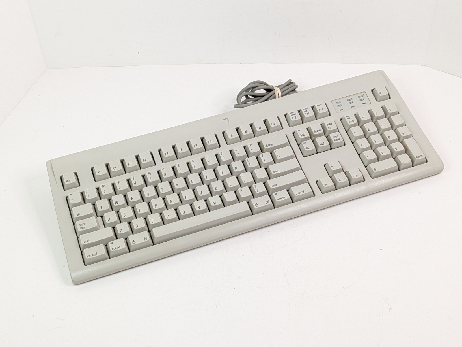 Apple Design M2980 Keyboard IR67730 1995 Working Tested TV Movie Steve Jobs Vtg