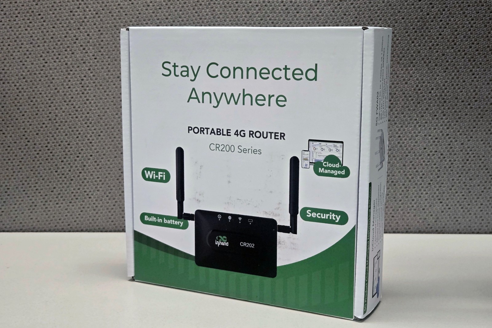 NEW InHand CR200 Series CR202 Portable 4G LTE CAT6 Wi-Fi Router Hotspot Sim Slot