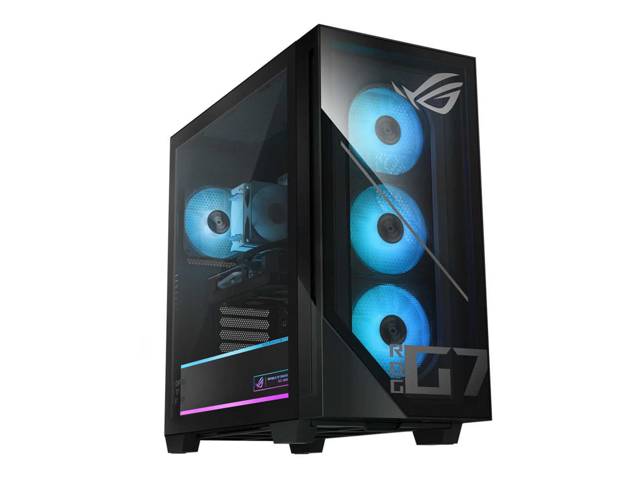 ASUS ROG GM700 (2025) Gaming Desktop PC, AMD Ryzen 7 8700F Processor, AMD Radeon