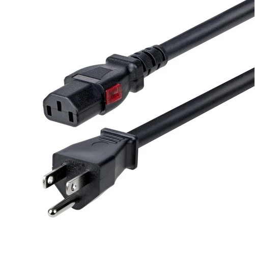 Startech 10FT-LC15A-POWERCORD 10FT COMPUTER POWER CORD TAA NEMA 5-15P TO LOCKING
