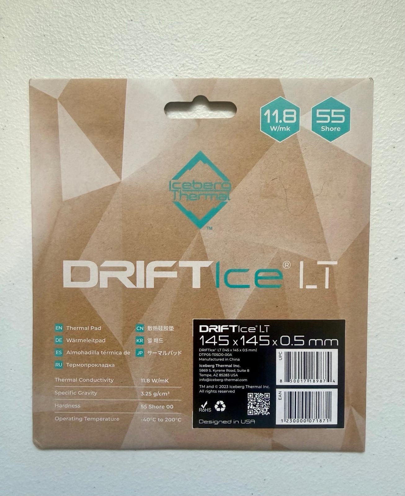 Iceberg Thermal DRIFTIce LT 6-Pack 145x145x0.5mm 11.8 W/mK Thermal Pads
