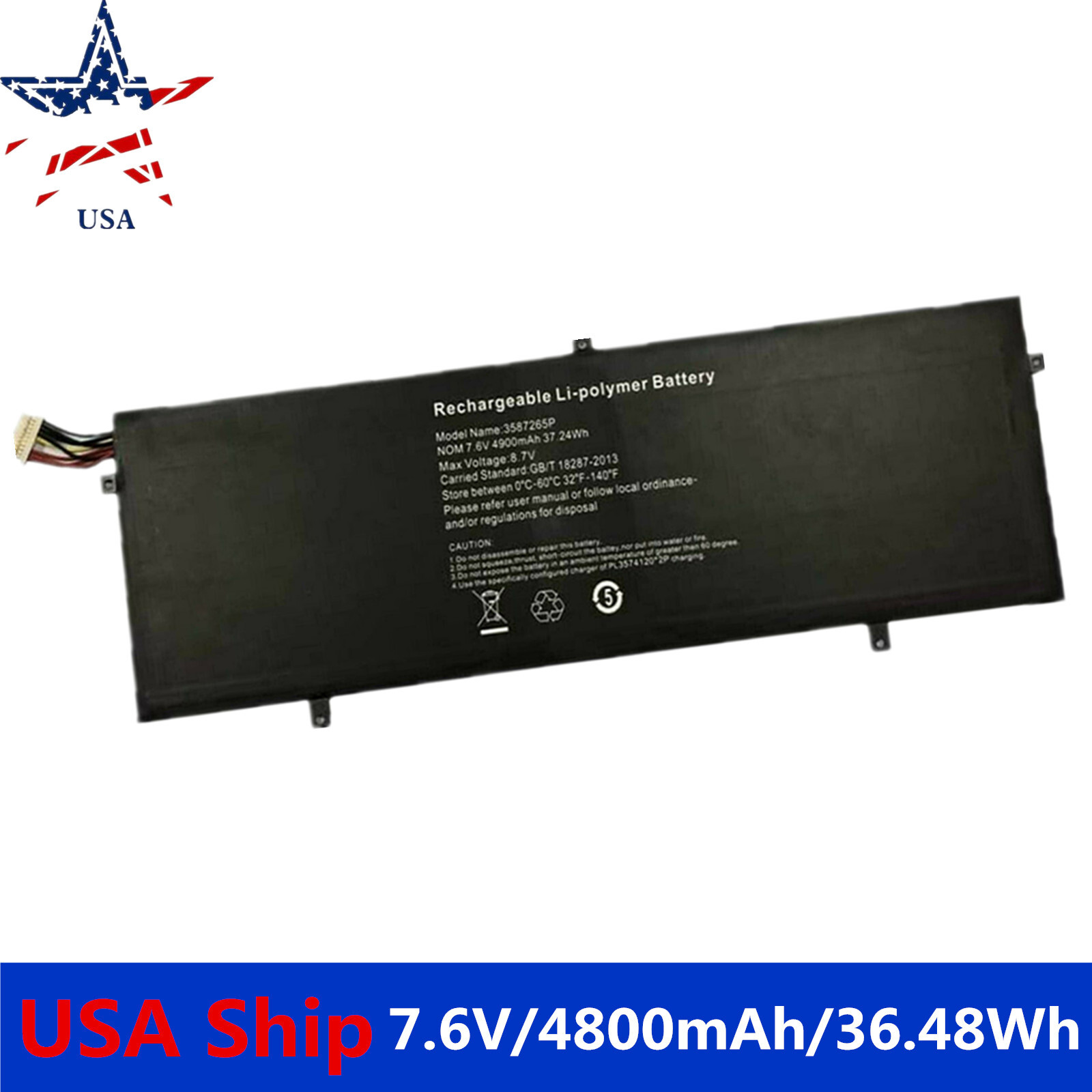 P313R 587265P Battery for Jumper EZbook 3 Pro LB10 WTL-3687265 HW-3487265 