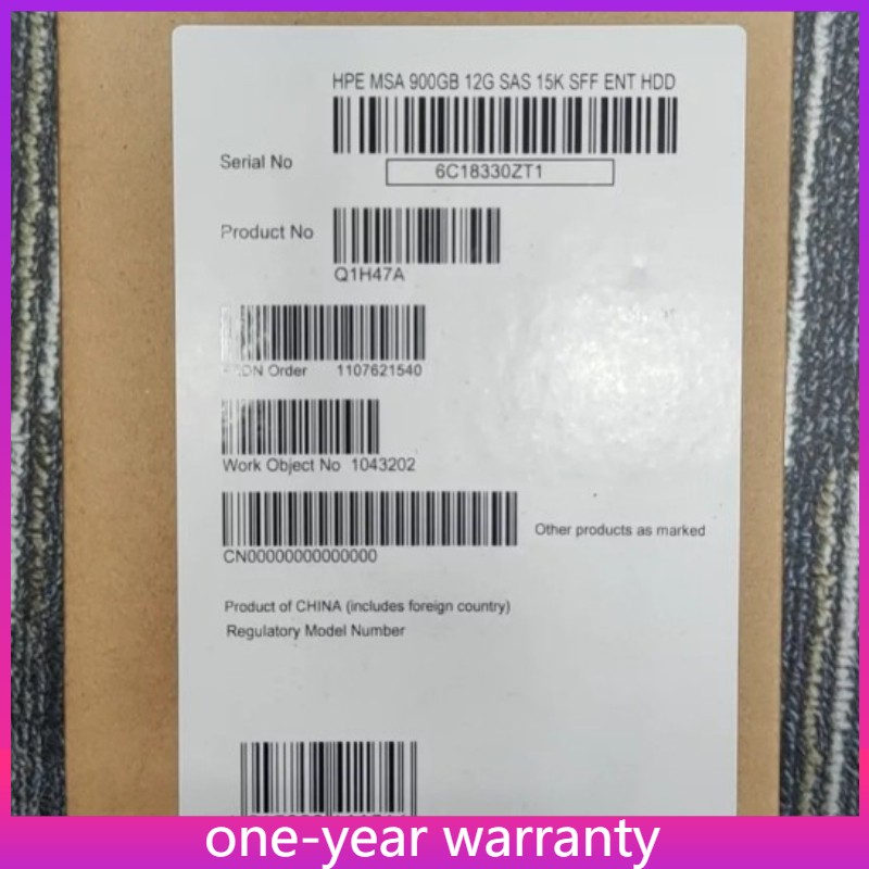 NEW Q1H47A HPE 873371-001 MSA 900GB 12G SAS 15K 2.5IN ENTERPRISE HDD Hard Drive