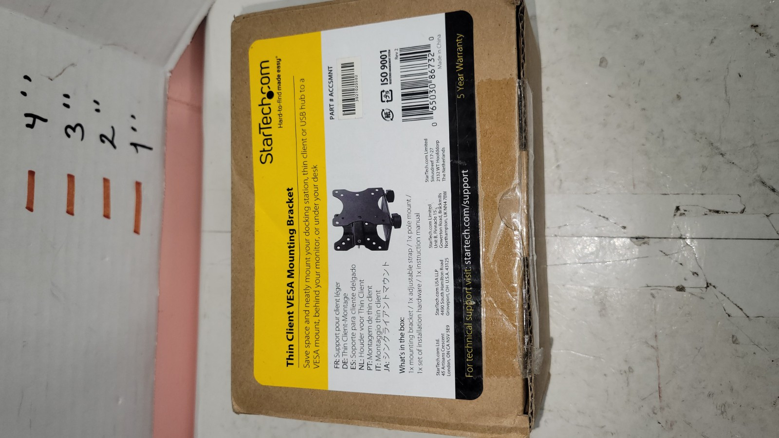 StarTech Thin Client Mount VESA Mounting Bracket ACCSMNT Black Durable
