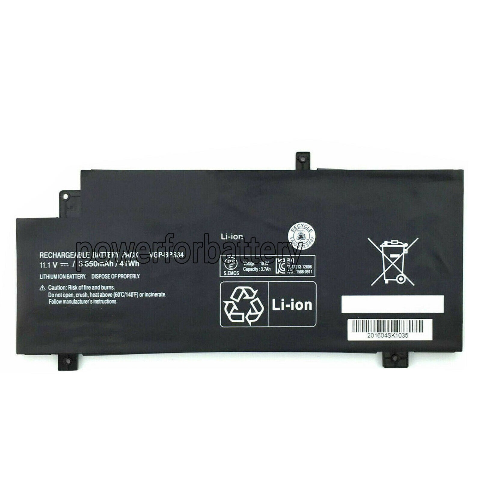 New 11.1V 41Wh VGP-BPS34 VGP-BPL34 Battery For   VAIO SVF14AC1QL 14"