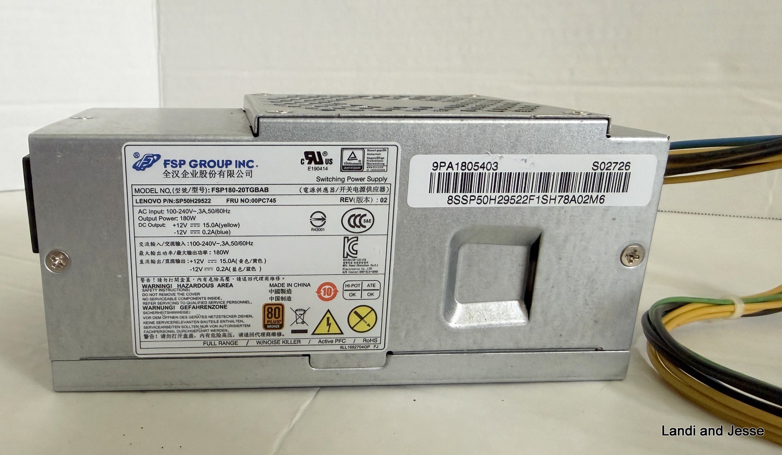 180W PSU For Lenovo 10Pin 4Pin HK280-72PP FSP180-20TGBAB PA-2181-2 PCG010