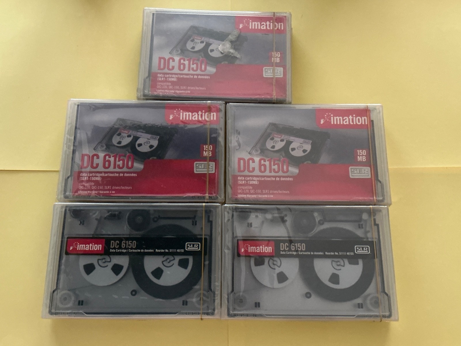 Imation DC6150 Data Cartridges New Lot of 5 