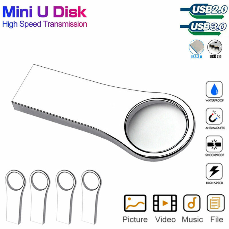 5 Pack Lot USB 2.0 Flash Drive Memory Stick 64GB 32GB 16GB 8GB 1GB Thumb Drive