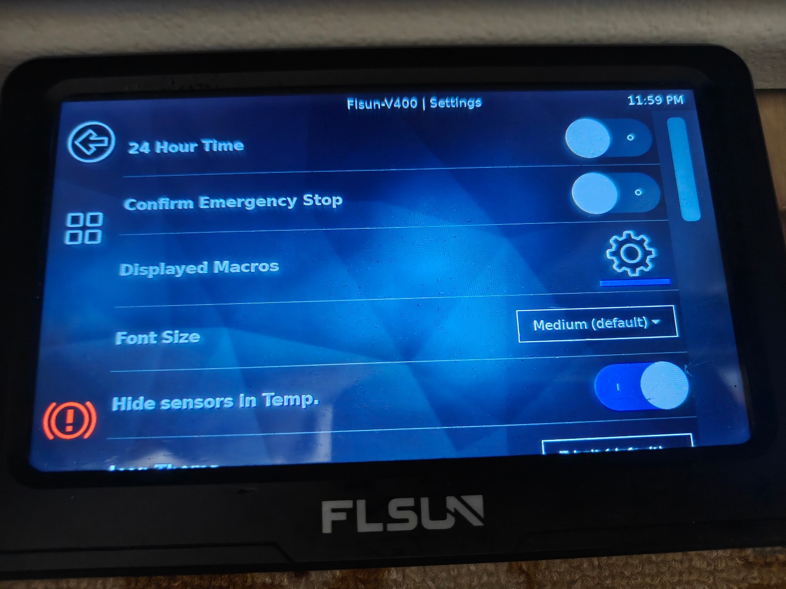 Flsun V400 speeder screen 3D printer