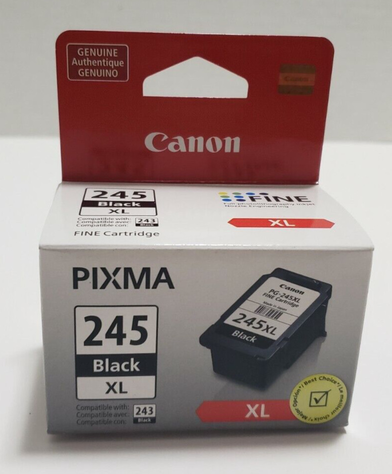 Genuine OEM Canon PG-245XL 245XL 245 XL Black 243 Compat. Ink Cartridge Sealed