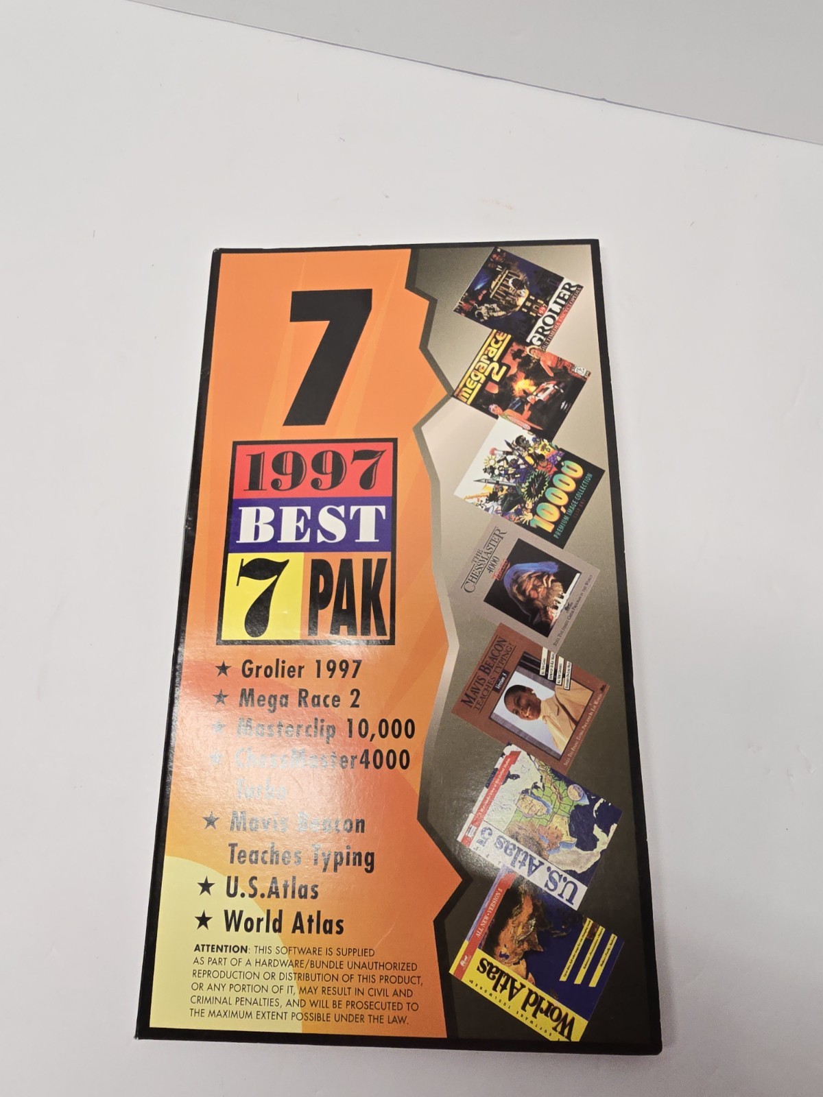 Best 1997 PC Grolier ChessMaster World Atlas Mega Race2 CD-ROMs Vintage Games